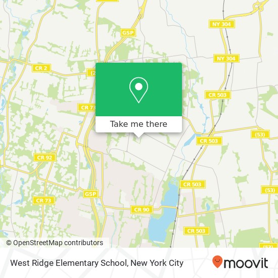 Mapa de West Ridge Elementary School