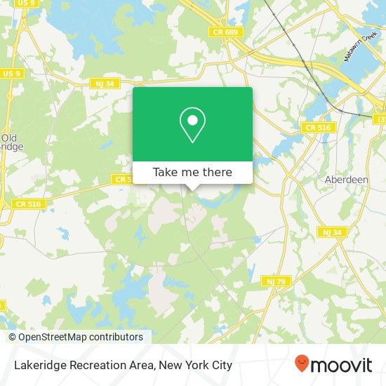 Mapa de Lakeridge Recreation Area