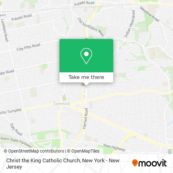 Christ the King Catholic Church map