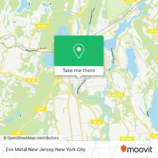 Evs Metal New Jersey map