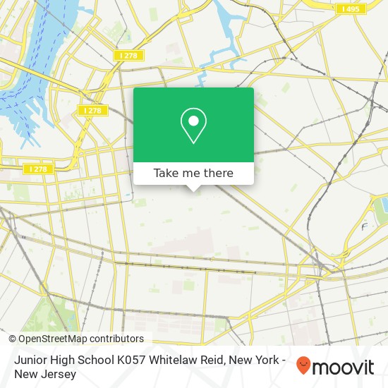 Mapa de Junior High School K057 Whitelaw Reid
