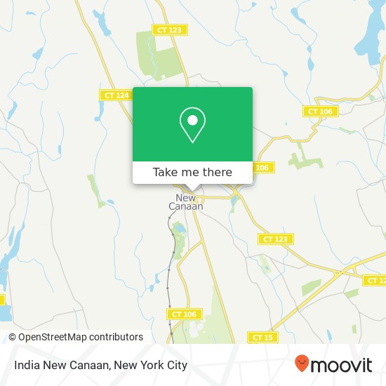India New Canaan map