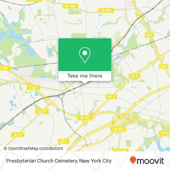 Presbyterian Church Cemetery map