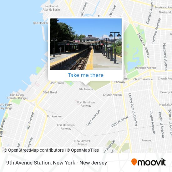 Mapa de 9th Avenue Station