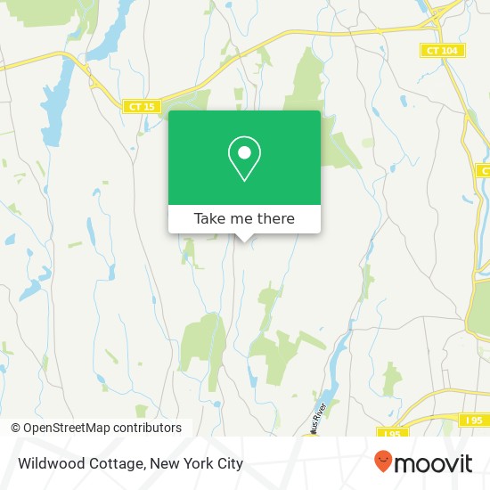 Mapa de Wildwood Cottage