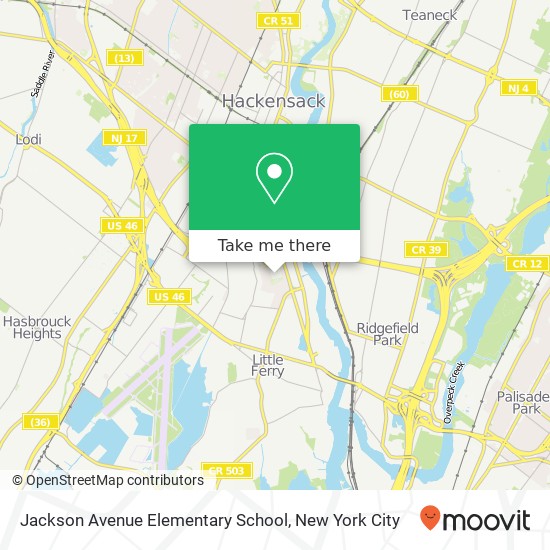 Mapa de Jackson Avenue Elementary School