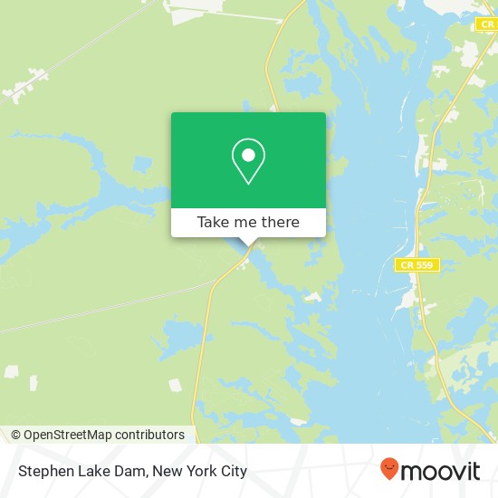 Mapa de Stephen Lake Dam