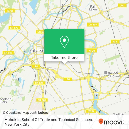 Hohokus School Of Trade and Technical Sciences map