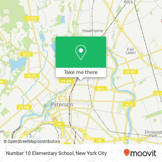 Mapa de Number 10 Elementary School