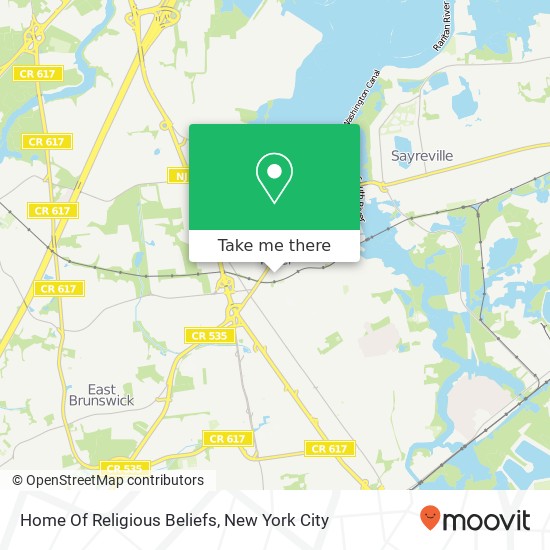 Mapa de Home Of Religious Beliefs