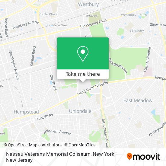 Nassau Veterans Memorial Coliseum map