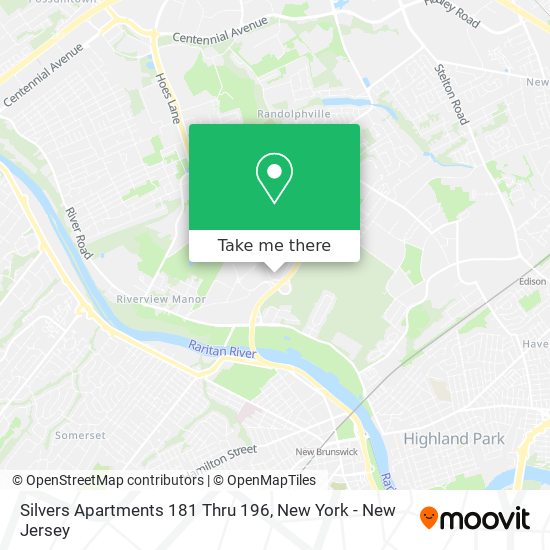 Mapa de Silvers Apartments 181 Thru 196