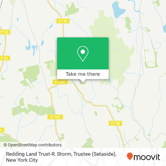 Mapa de Redding Land Trust-R. Storm, Trustee (Setaside)