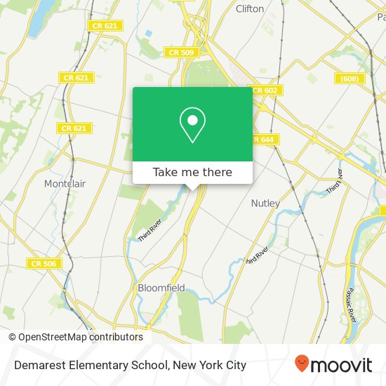 Mapa de Demarest Elementary School