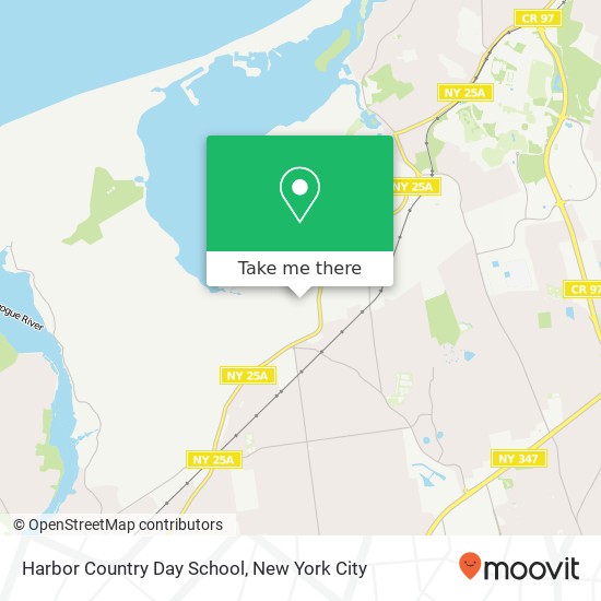 Harbor Country Day School map