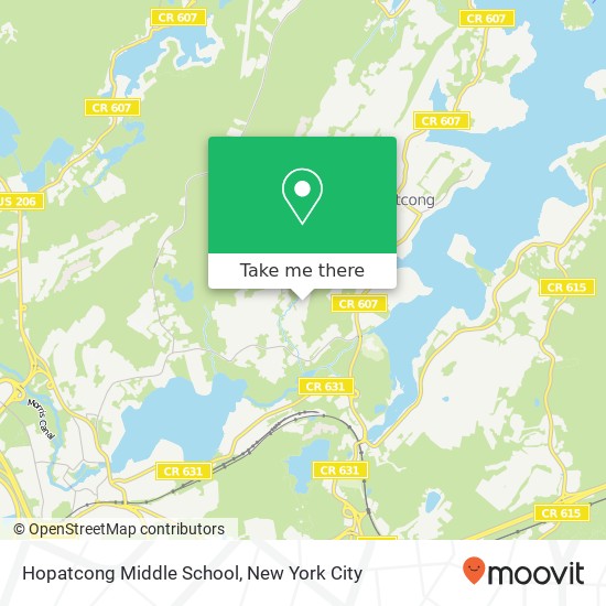 Mapa de Hopatcong Middle School