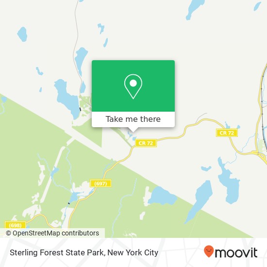 Mapa de Sterling Forest State Park