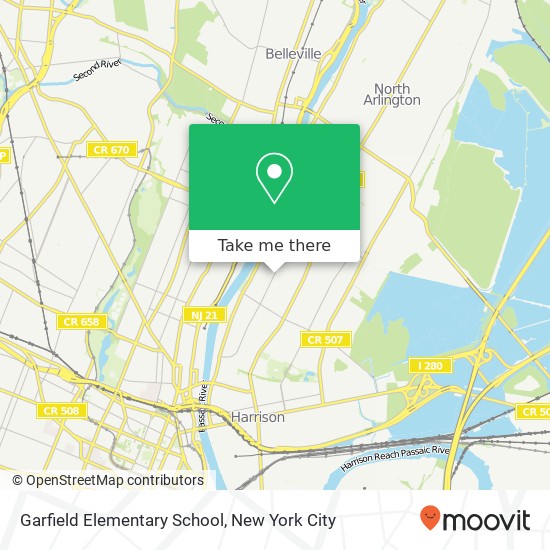 Garfield Elementary School map