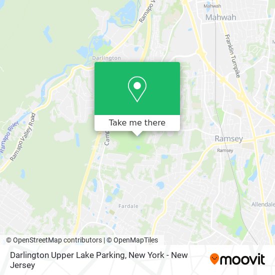 Darlington Upper Lake Parking map