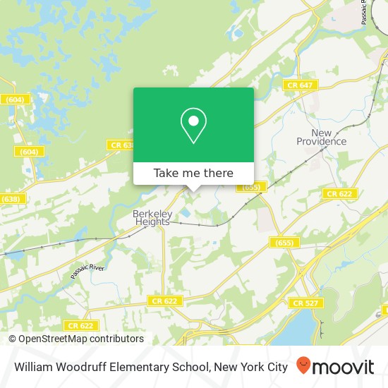 William Woodruff Elementary School map