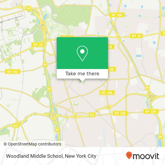 Mapa de Woodland Middle School