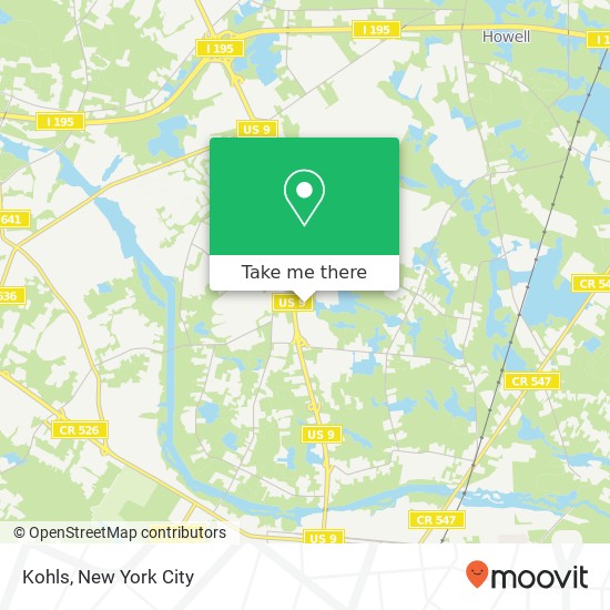 Kohls map