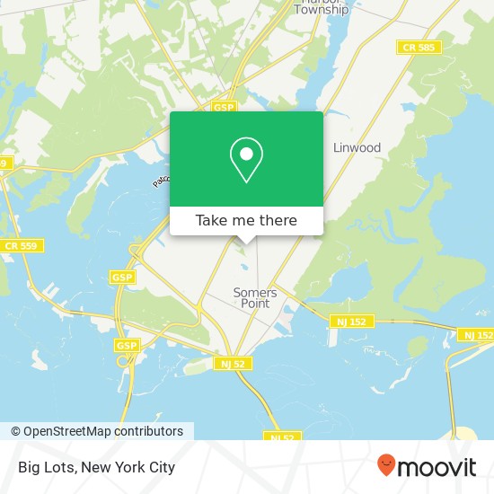 Mapa de Big Lots