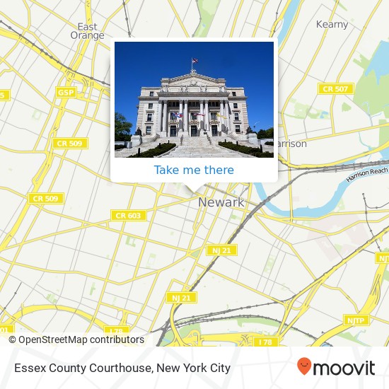 Mapa de Essex County Courthouse