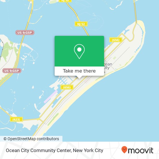 Mapa de Ocean City Community Center