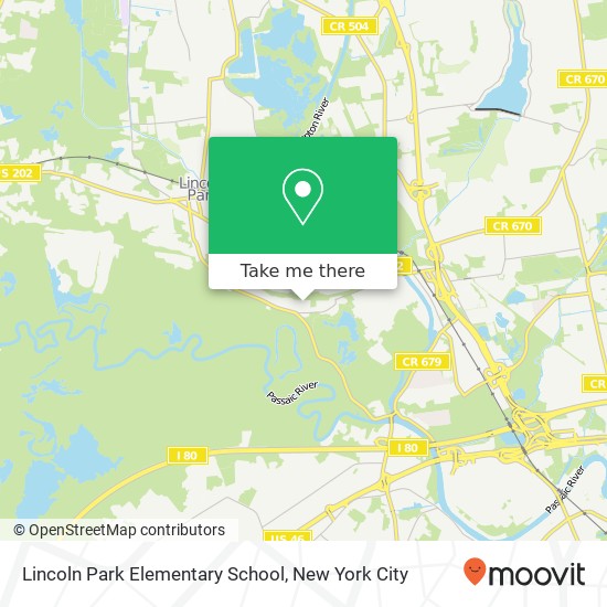 Lincoln Park Elementary School map