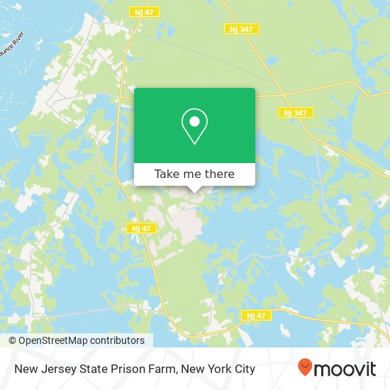 Mapa de New Jersey State Prison Farm