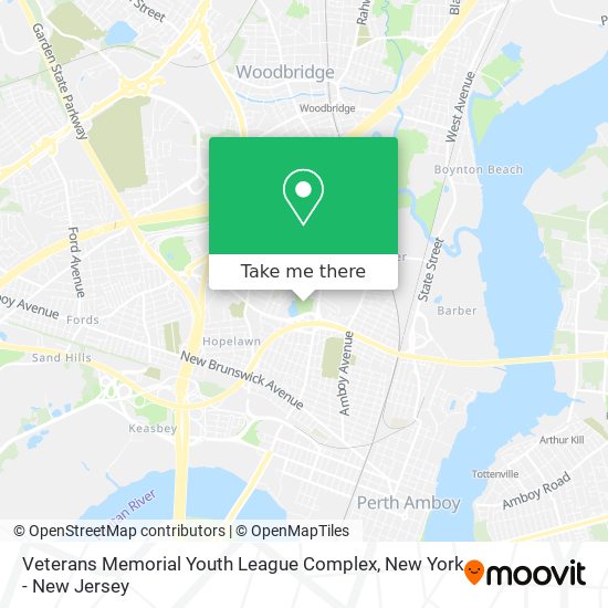 Mapa de Veterans Memorial Youth League Complex
