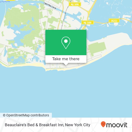 Beauclaire's Bed & Breakfast Inn map