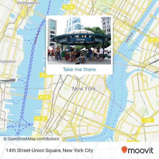Mapa de 14th Street-Union Square