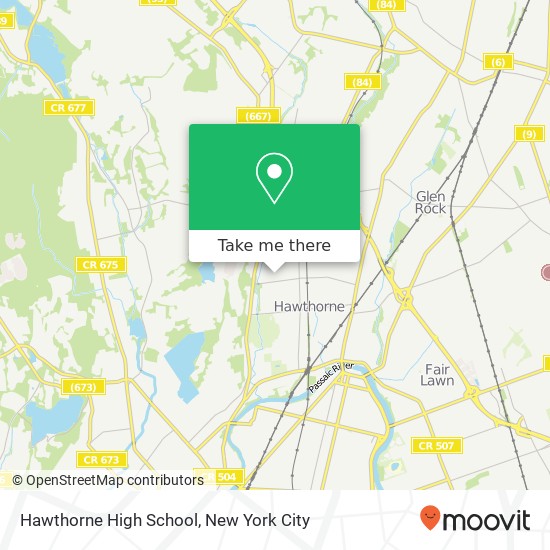 Mapa de Hawthorne High School