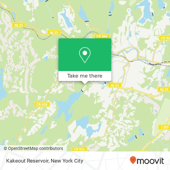 Kakeout Reservoir map