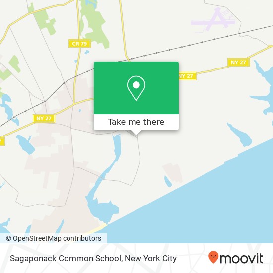 Sagaponack Common School map