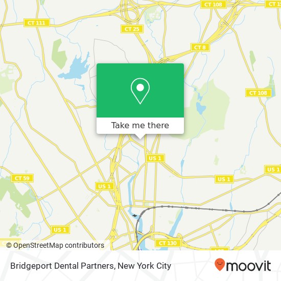 Mapa de Bridgeport Dental Partners