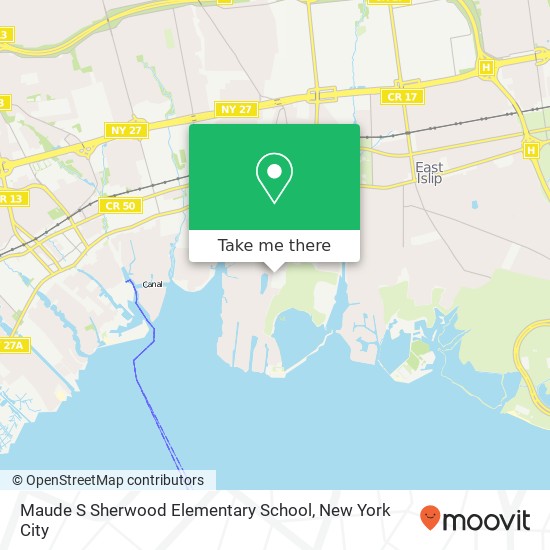 Maude S Sherwood Elementary School map