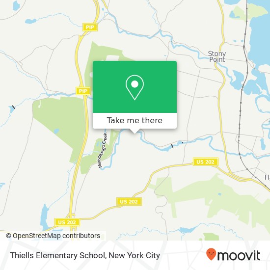 Thiells Elementary School map
