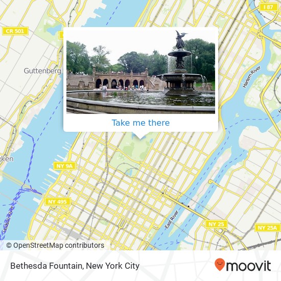 Mapa de Bethesda Fountain