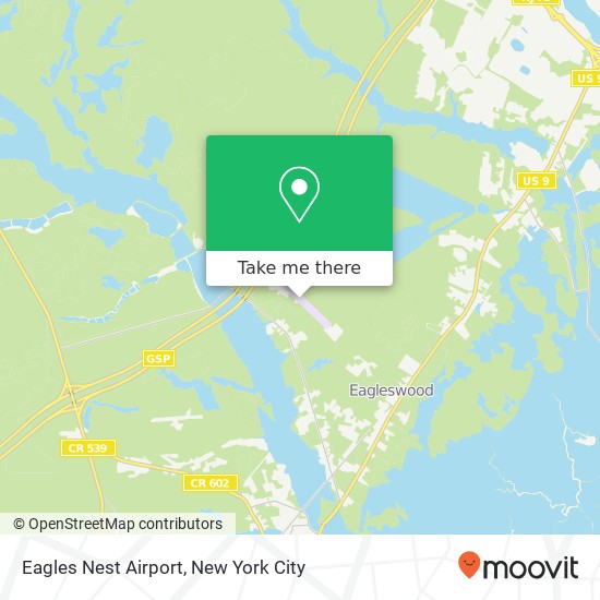 Eagles Nest Airport map