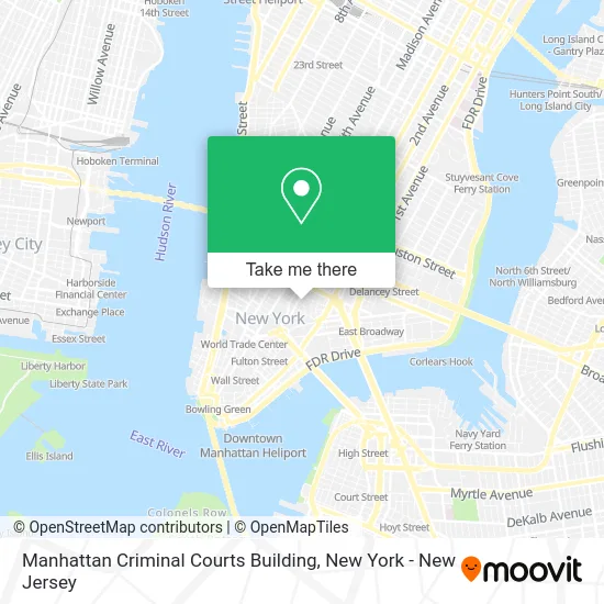 Manhattan Criminal Courts Building map