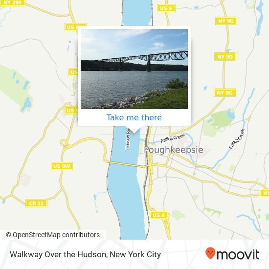 Walkway Over the Hudson map