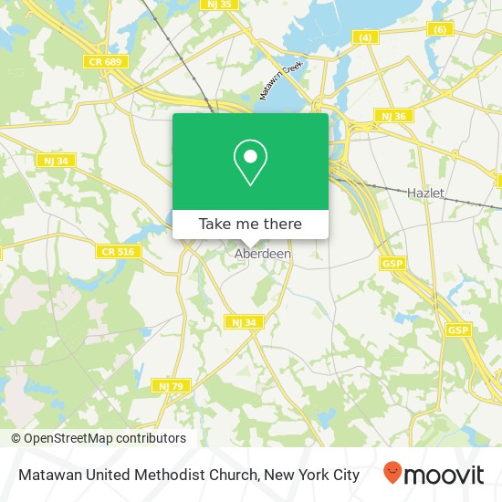 Matawan United Methodist Church map