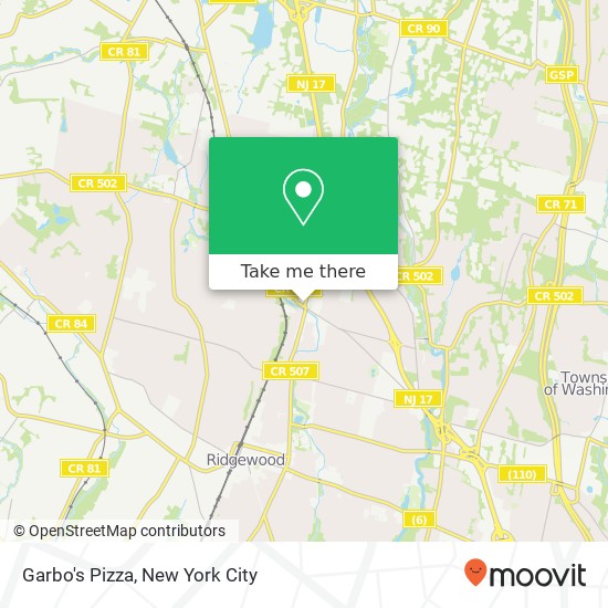 Garbo's Pizza map