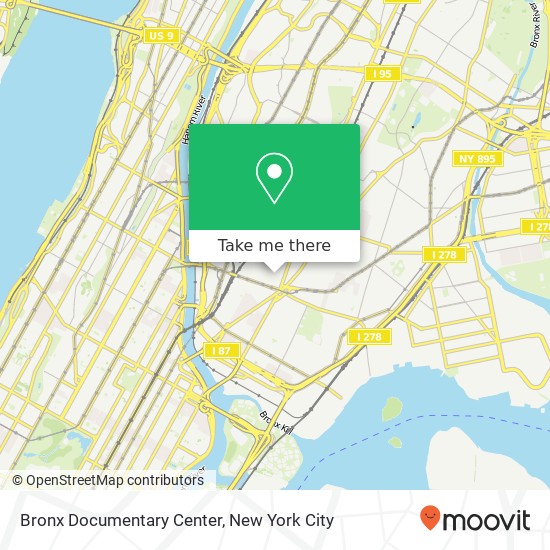 Mapa de Bronx Documentary Center