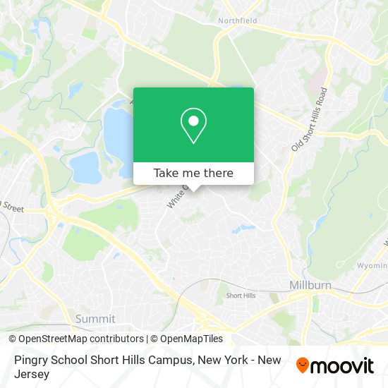 Pingry School Short Hills Campus map