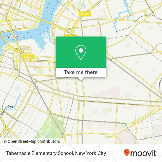 Tabernacle Elementary School map