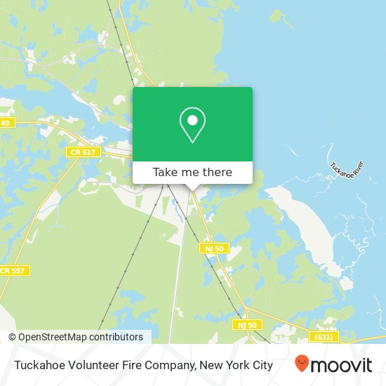 Tuckahoe Volunteer Fire Company map